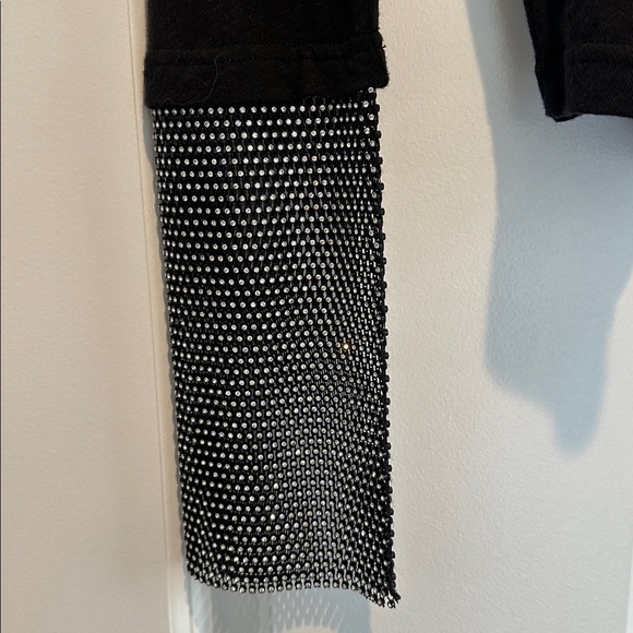 Elegant Black Top with Mesh Details - Picture 4 of 4